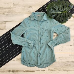 Horny Toad Toad&Co Roxann Button Down Printed Shirt XS